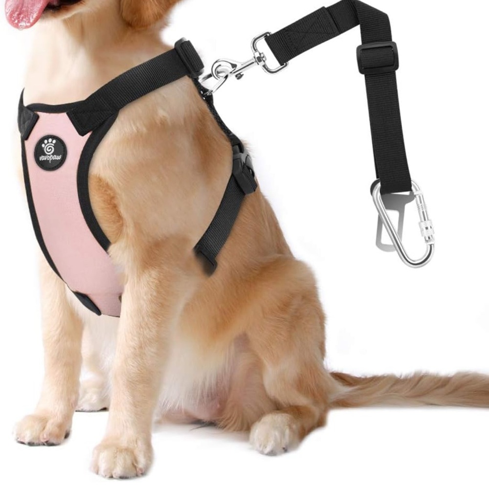 VavoPaw pink dog harness